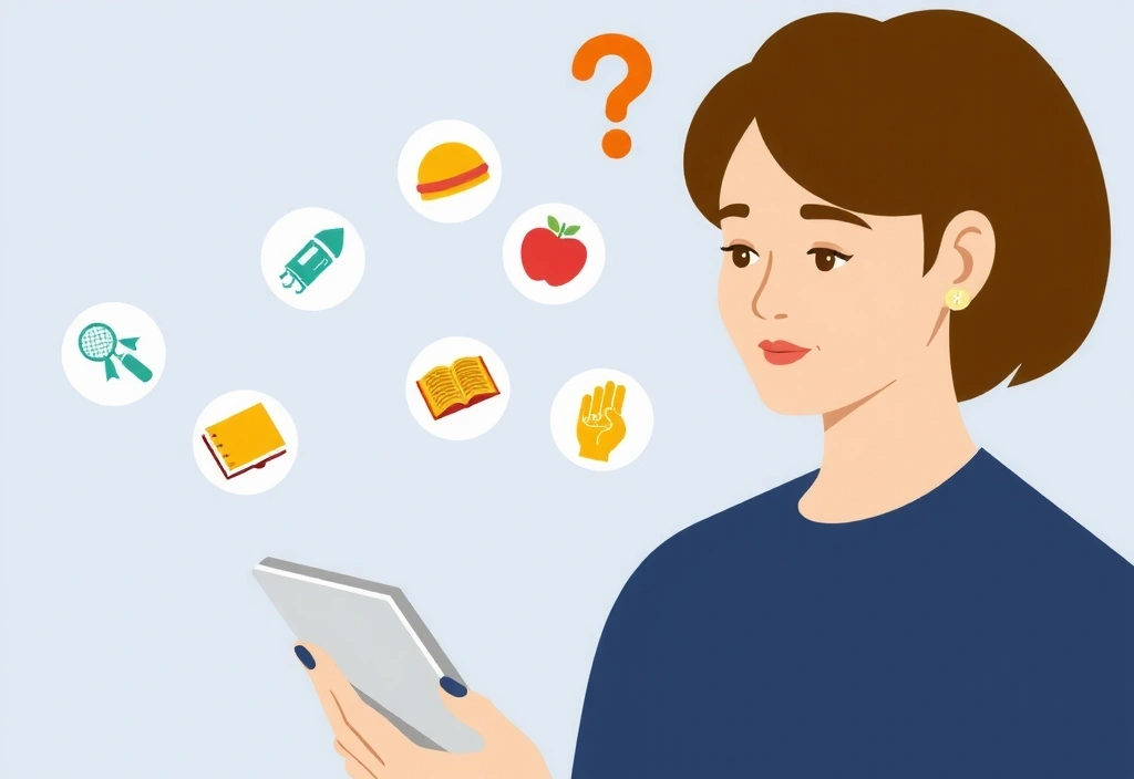 Persoana citind un ghid digital